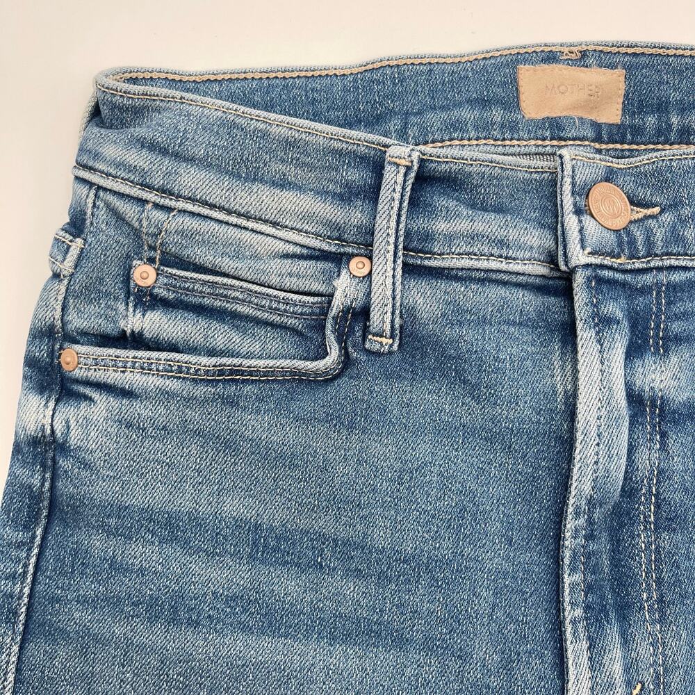 MOTHER | NWT The Mid Rise Dazzler Ankle Fray Riding the Cliffside Jeans 25 - Picture 8 of 16